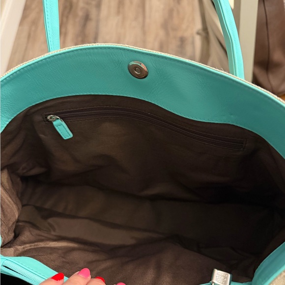 Tiffany & Co. Tote Bag in Aqua and Beige - Picture 6 of 10
